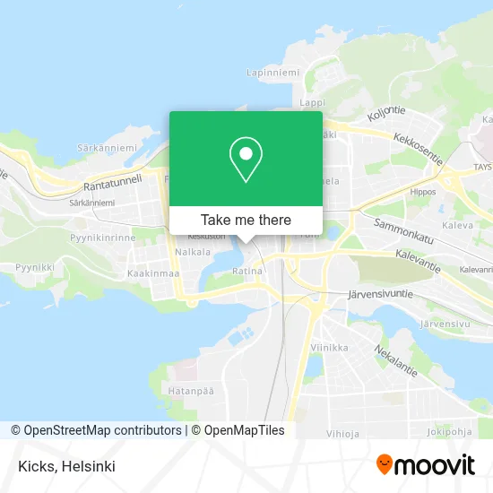 Kicks map