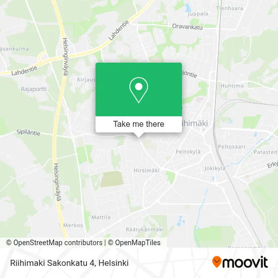 Riihimaki  Sakonkatu 4 map