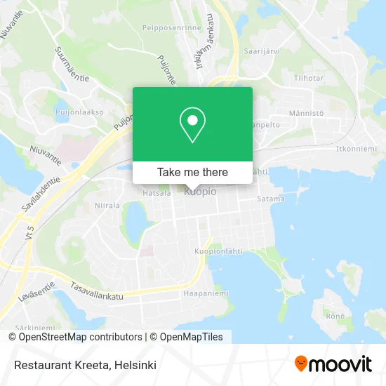 Restaurant Kreeta map