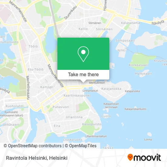 Ravintola Helsinki map