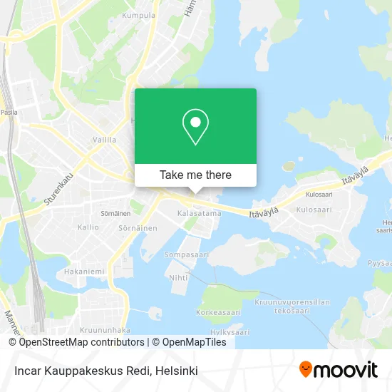 Incar Kauppakeskus Redi map