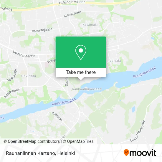 Rauhanlinnan Kartano map