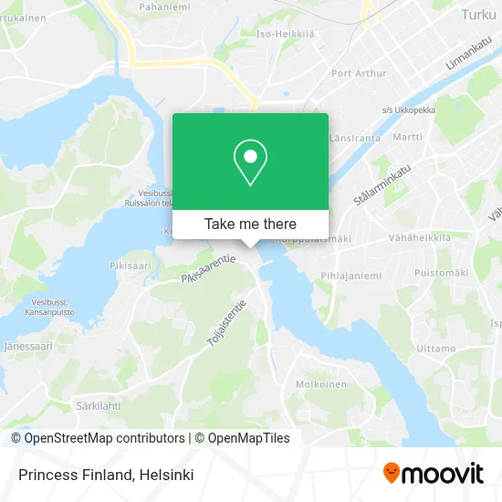 Princess Finland map