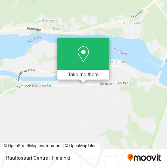 Rautiosaari Central map