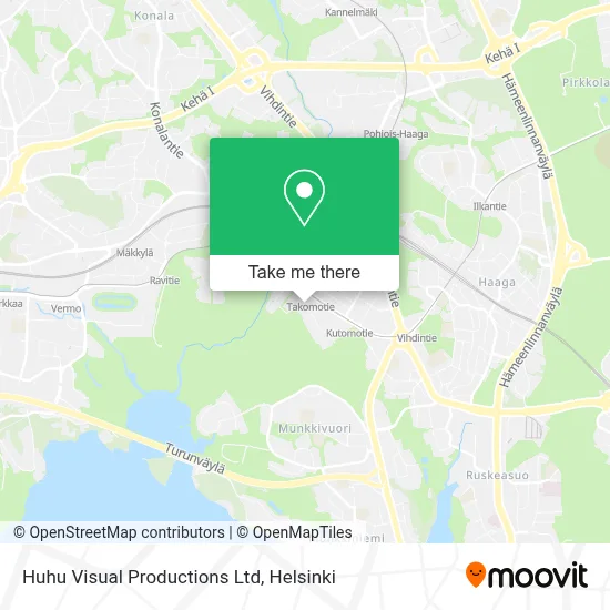 Huhu Visual Productions Ltd map