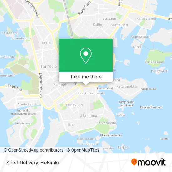Sped Delivery map