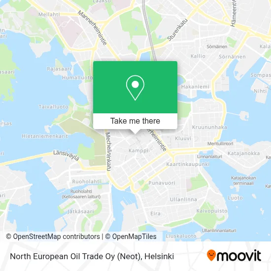 North European Oil Trade Oy (Neot) map