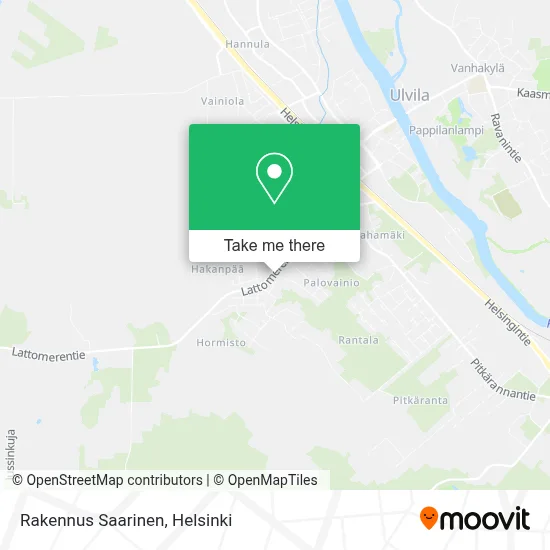 Rakennus Saarinen map