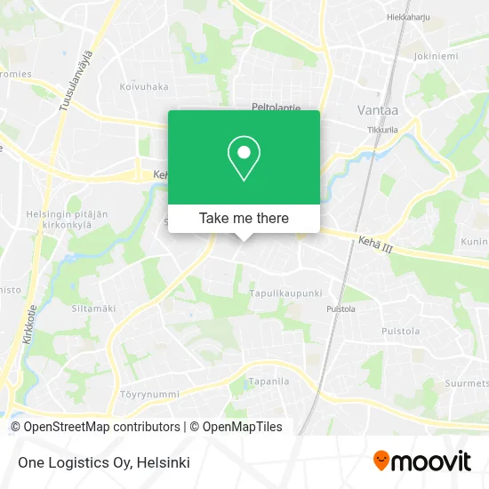 One Logistics Oy map