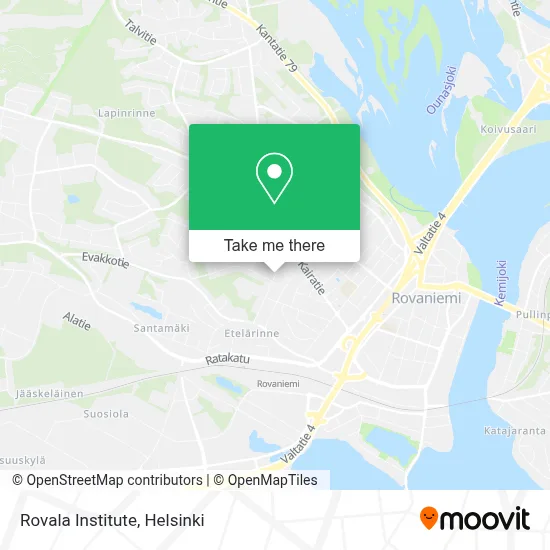 Rovala Institute map
