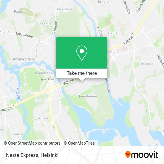 Neste Express map