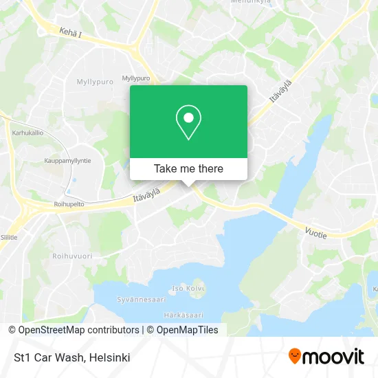 St1 Car Wash map