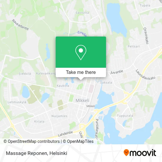 Massage Reponen map
