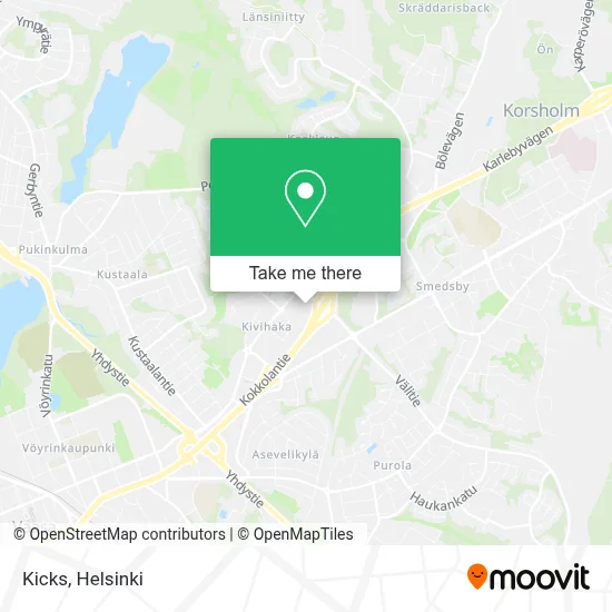 Kicks map