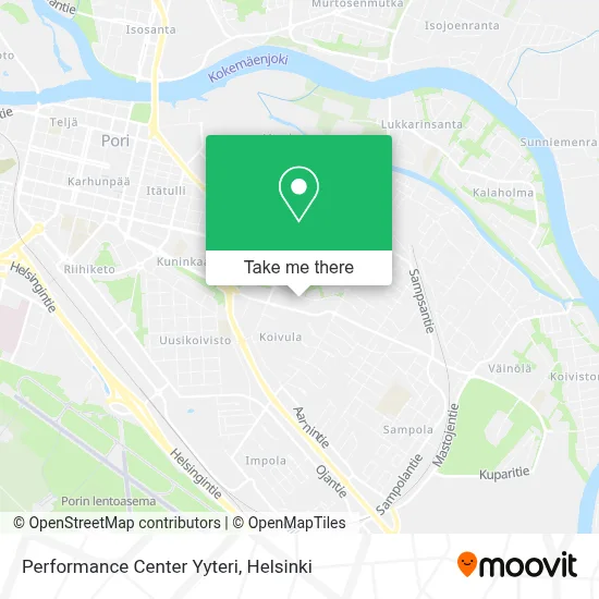 Performance Center Yyteri map