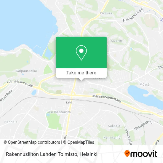 Rakennusliiton Lahden Toimisto map