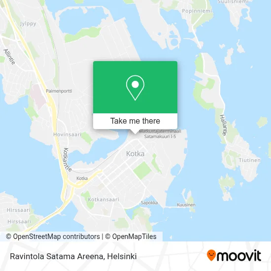 Ravintola Satama Areena map