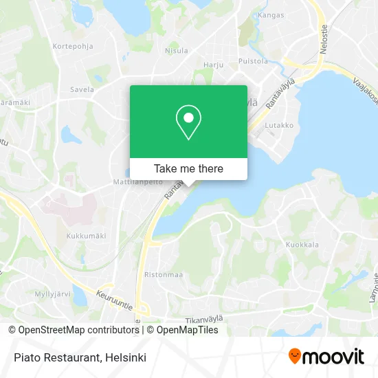 Piato Restaurant map