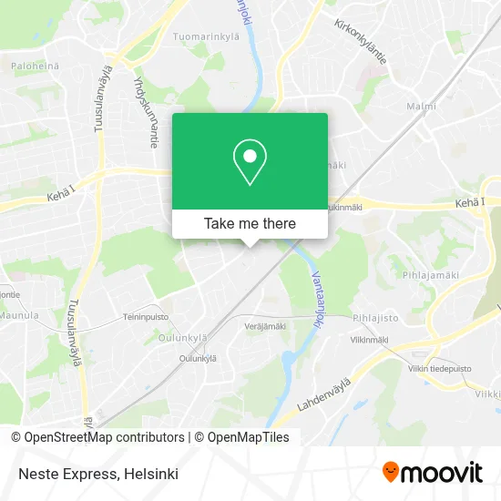 Neste Express map