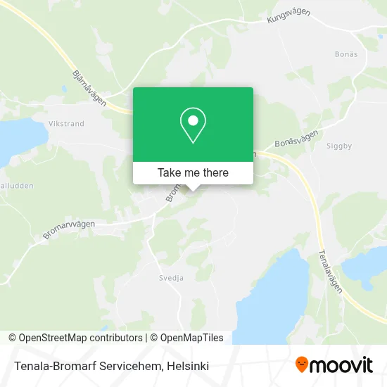 Tenala-Bromarf Servicehem map