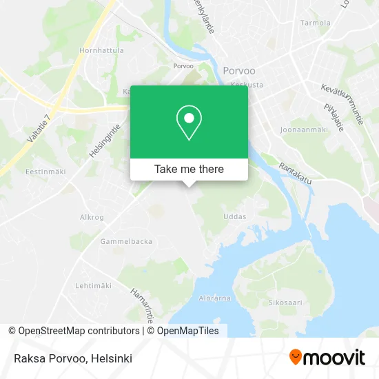 Raksa Porvoo map