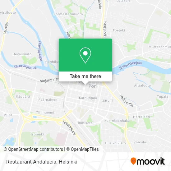 Restaurant Andalucia map