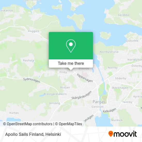 Apollo Sails Finland map