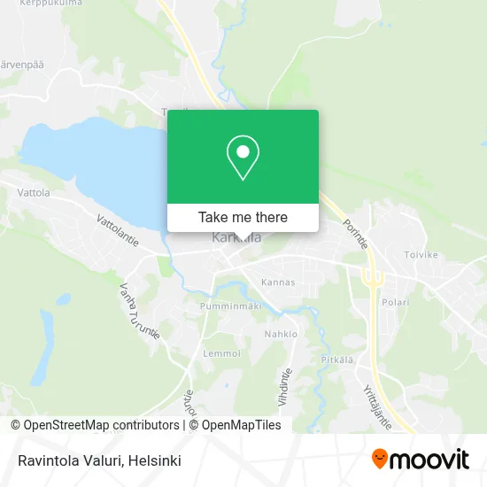 Ravintola Valuri map