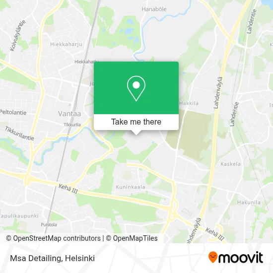 Msa Detailing map