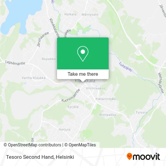 Tesoro Second Hand map