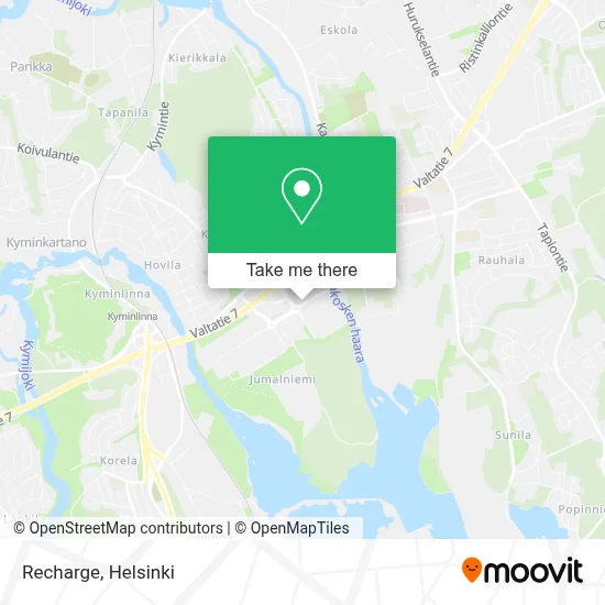 Recharge map