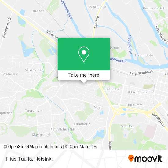 Hius-Tuulia map