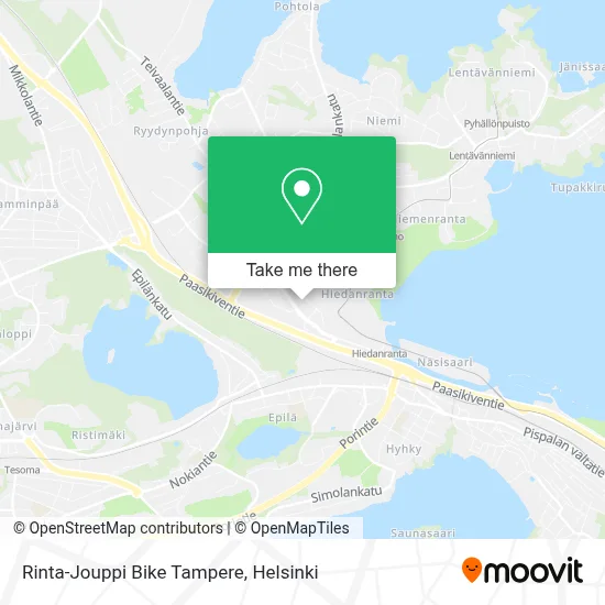 Rinta-Jouppi Bike Tampere map