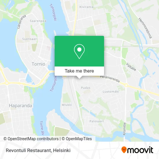 Revontuli Restaurant map