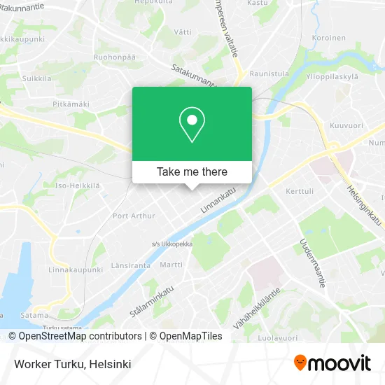 Worker Turku map