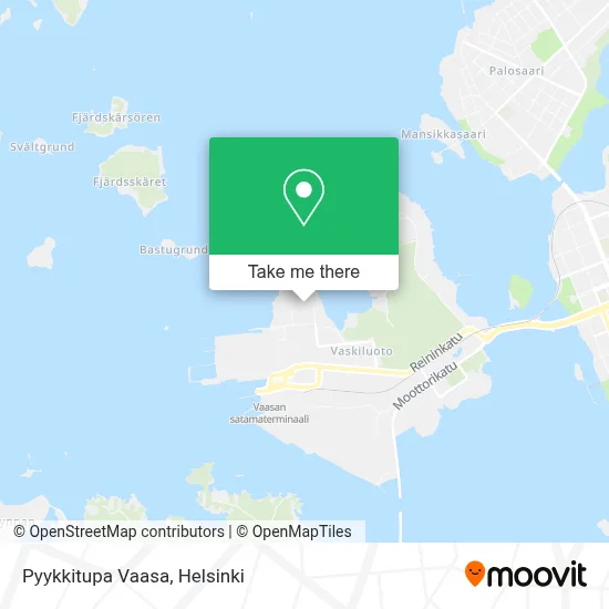 Pyykkitupa Vaasa map