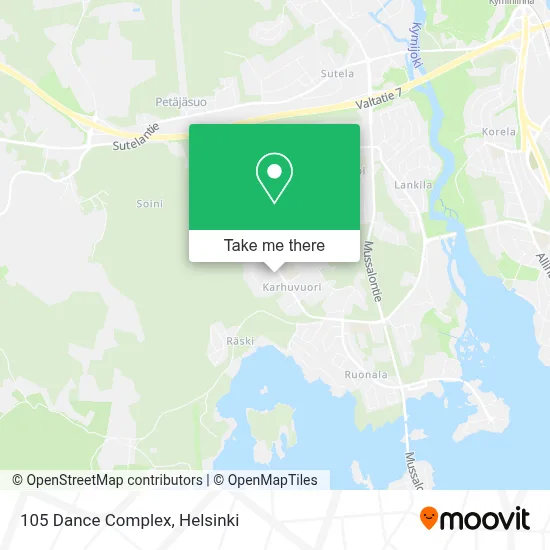 105 Dance Complex map