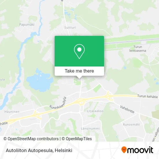 Autoliiton Autopesula map
