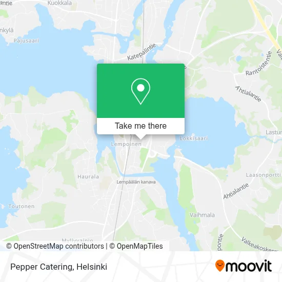Pepper Catering map