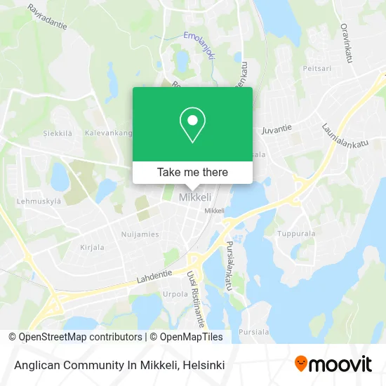 Anglican Community In Mikkeli map