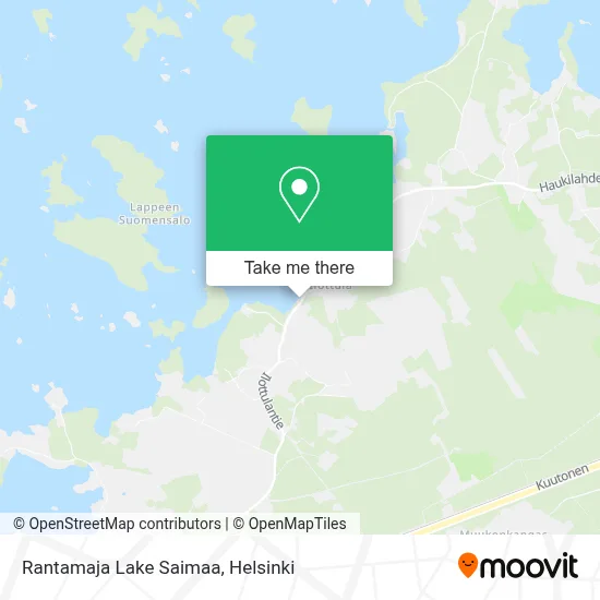 Rantamaja Lake Saimaa map