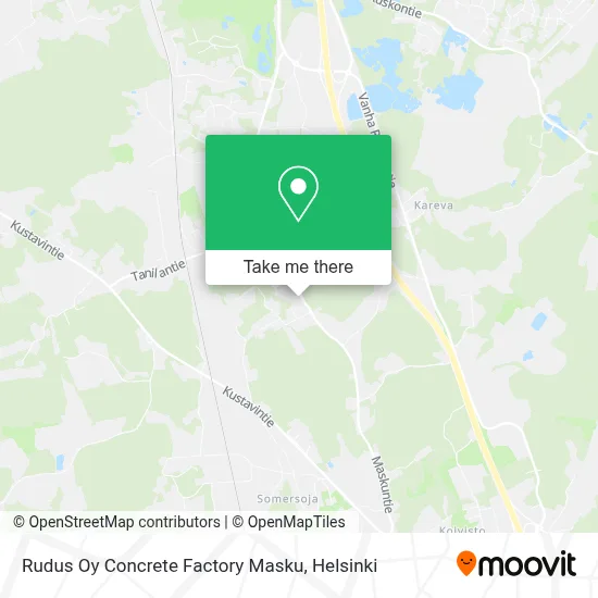 Rudus Oy Concrete Factory Masku map