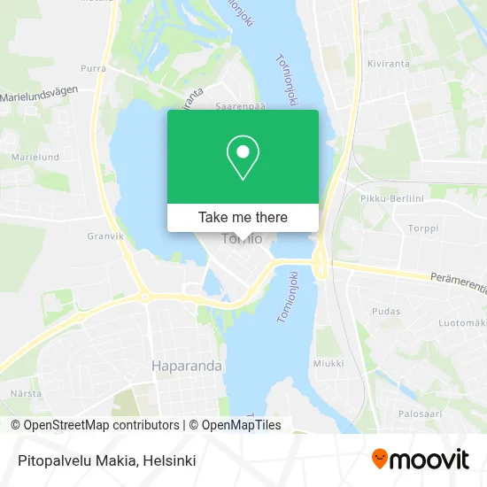 Pitopalvelu Makia map