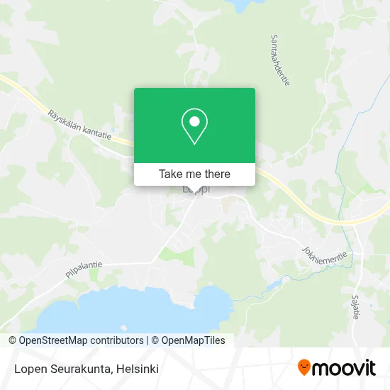 Lopen Seurakunta map