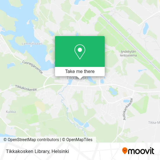 Tikkakosken Library map