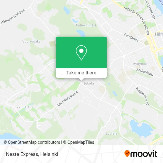 Neste Express map