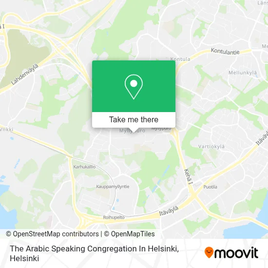 The Arabic Speaking Congregation In Helsinki map