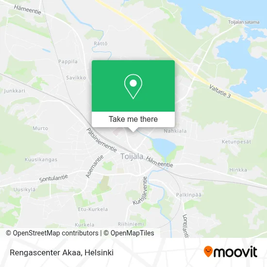 Rengascenter Akaa map