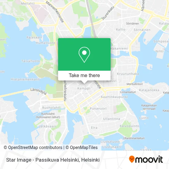 Star Image - Passikuva Helsinki map