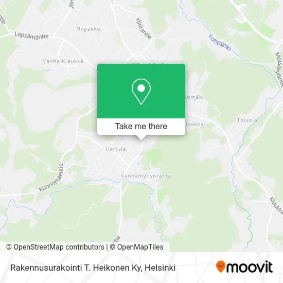 Rakennusurakointi T. Heikonen Ky map